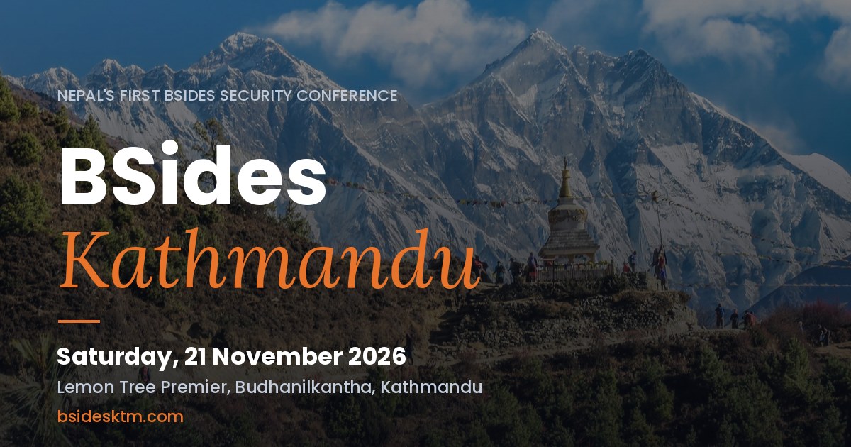 BSides Kathmandu 2026 event banner
